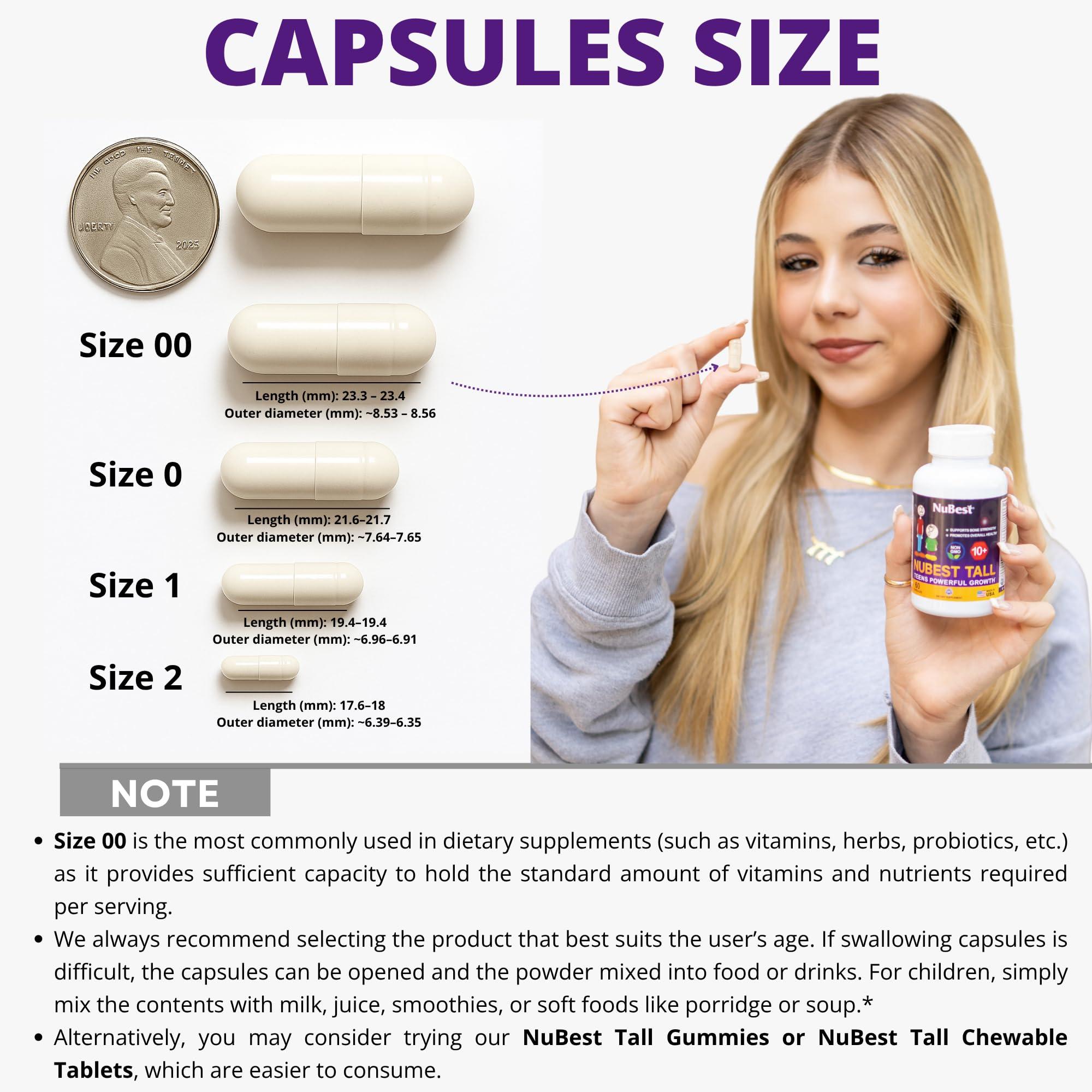 NuBest NuBest Tall 10+ - Height Growth Supplement for Children (10+) & Teens Who Drink Milk Daily, Height Growth Pills with Calcium, Vitamins & Minerals - Helps Height Increase - 12 Pack | 12 Month Supply