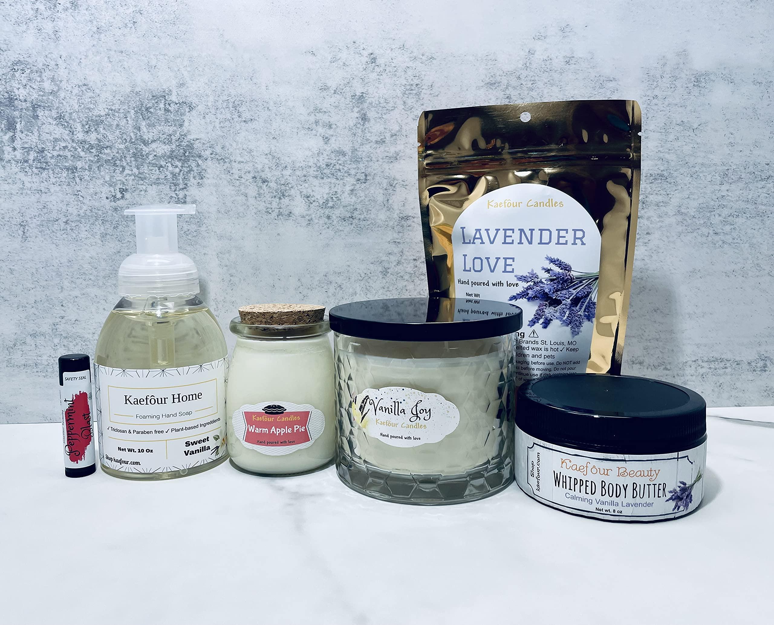 Kaefour Three Wick Scented Candle 100% Natural Soy Wax (Sunday Vibes)