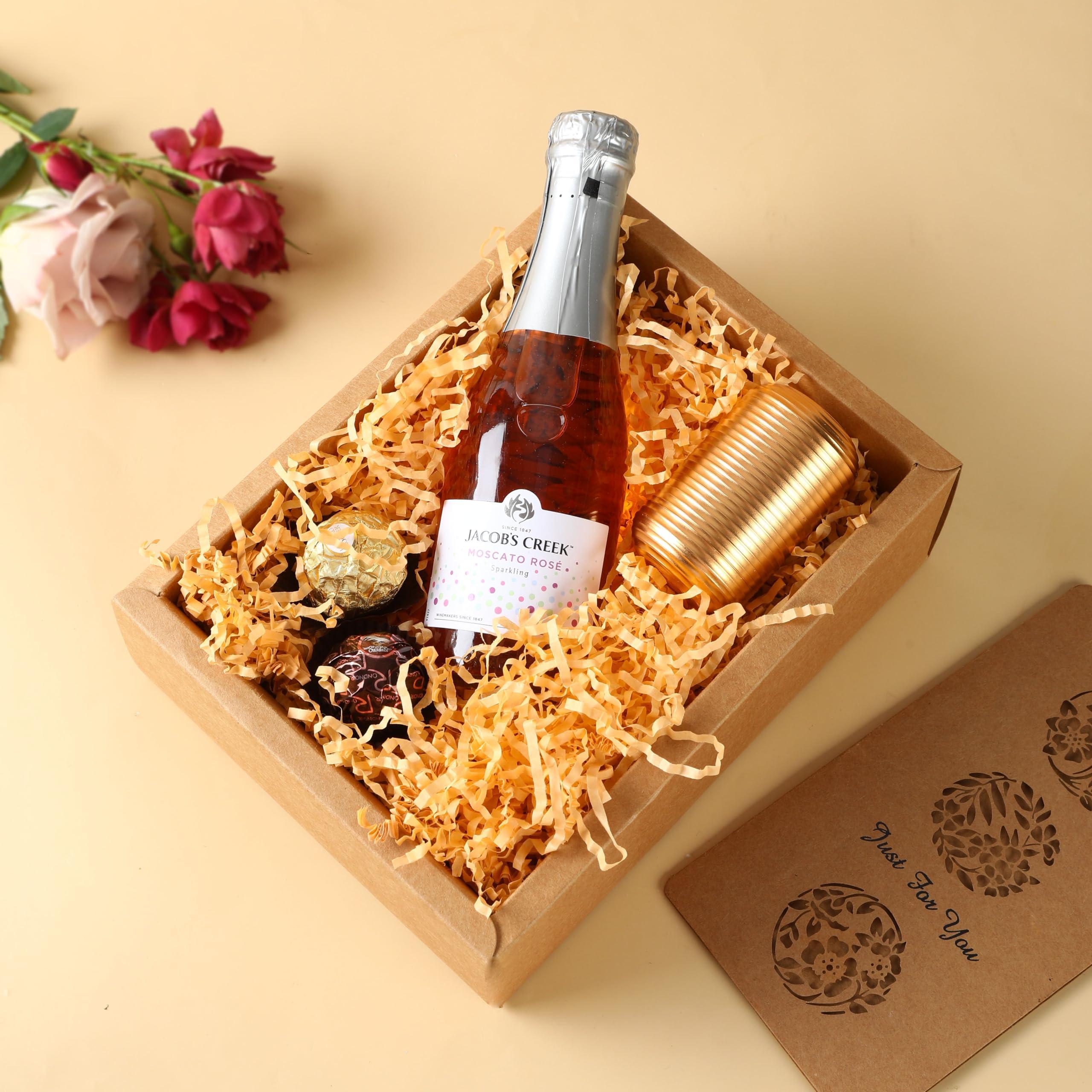 Cgzwxjin Cgzwxjin Light Champagne Crinkle Cut Paper Shred Filler (1/2 LB)Crinkle Paper for Gift Box, Shredded Paper Filler, Gift Basket Filler,Gift Wrapping