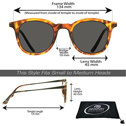 proSPORT proSPORT Reader Sunglasses +3.50 Non Bifocal Smoke Lens Tortoise Frame Full Reader for Men and Women