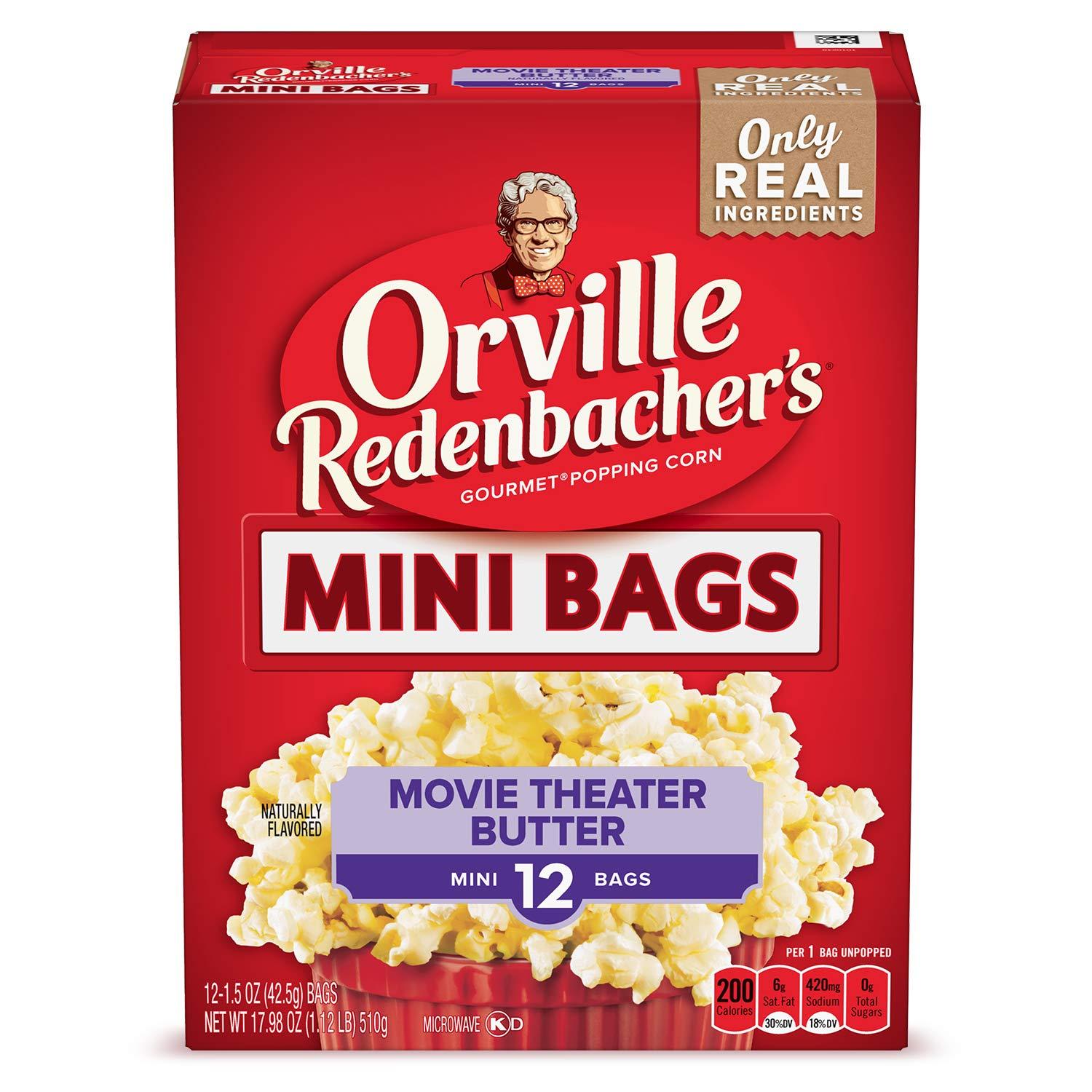 Orville Redenbacher's Orville Redenbacher\'s Microwave Popcorn, Movie Theater Butter Flavor, 1.5 oz., 12-Count