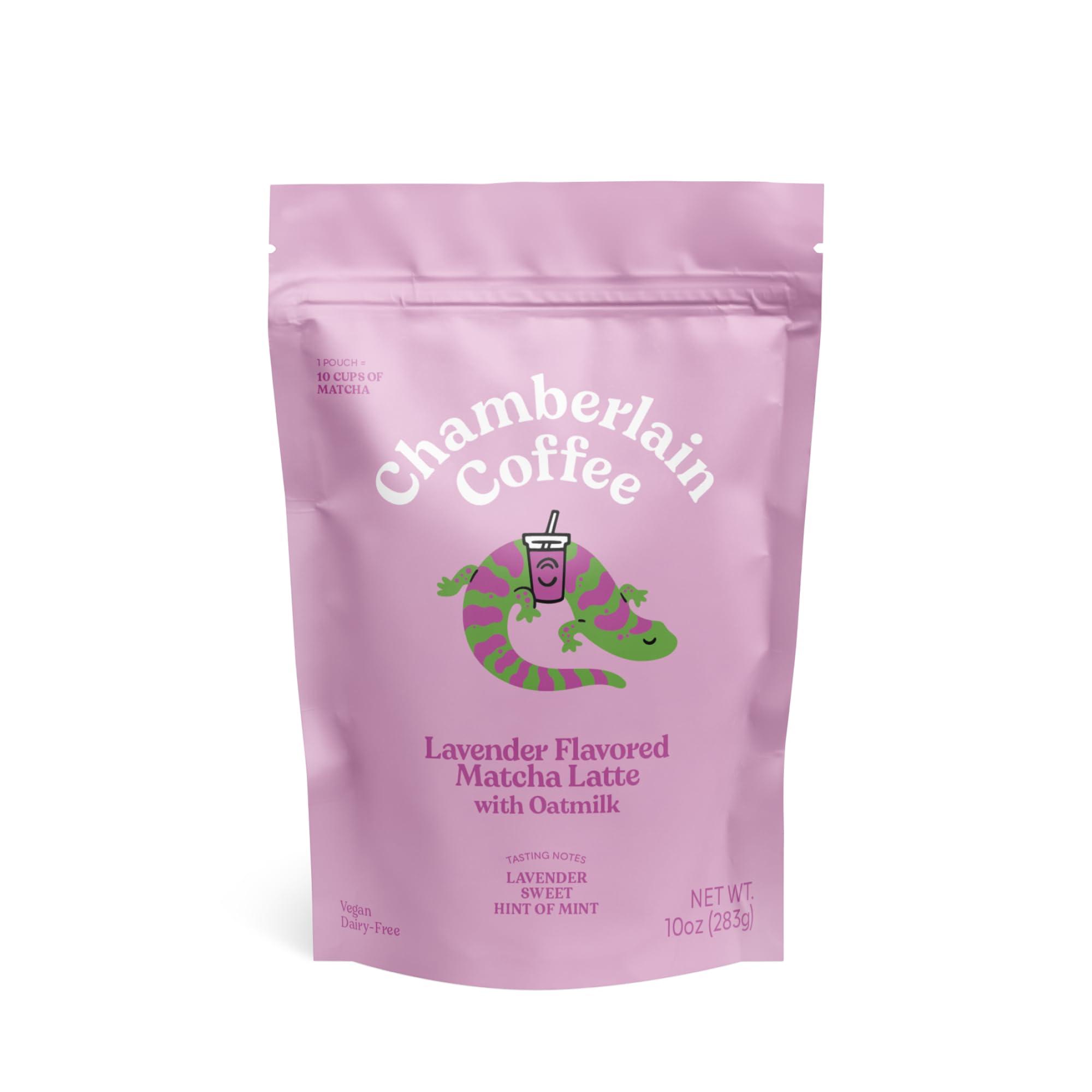 Chamberlain Coffee Chamberlain Coffee Lavender Matcha Latte Mix - Matcha Latte with Oat Milk - Sweet Lavender + Fresh Mint - Vegan Matcha Latte Powder - 10 Servings