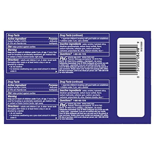 Crest Crest 3D White Stain Eraser Whitening Toothpaste, Fresh Mint, 3.5 Ounce (Pack of 2)