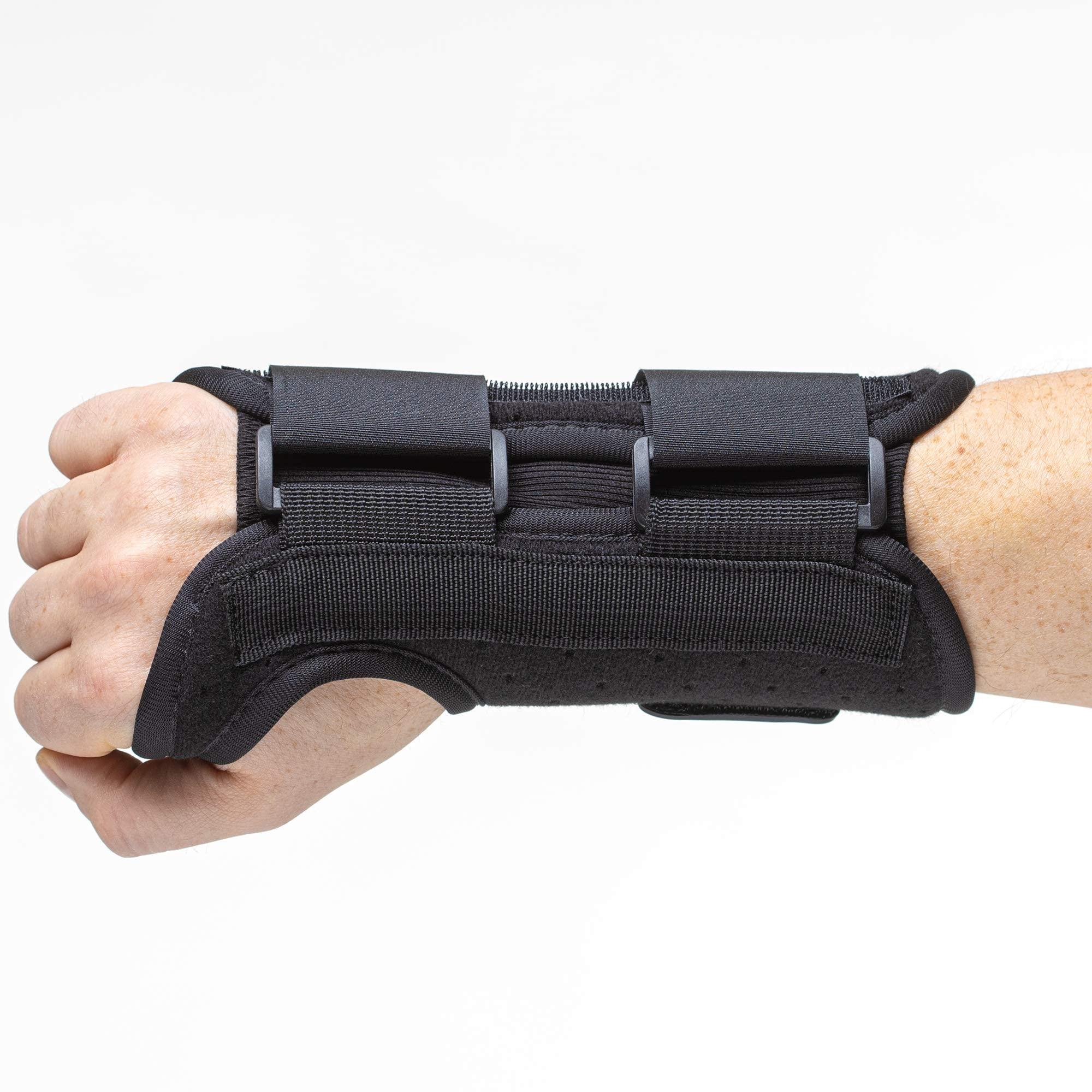 ZOFORE SPORT Carpal Tunnel Wrist Brace Night Support and Metal Splint Stabilizer [Single] - Helps Relieve Tendinitis Arthritis Carpal Tunnel Syndrome Pain - Reduces Recovery Time for Men Women - Right (S/M)