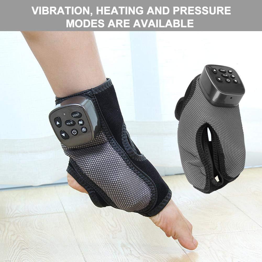ZJchao ZJchao Electric Foot Ankle Massager, Foot Massage Machine Shiatsu Massager Multi-Level Settings Vibration Heating Massage Pain Relief and Comfort Massage for Heels and