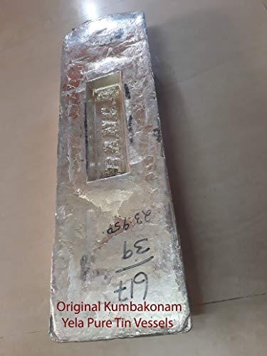 Yela International Yela Eeya Chombu | ADUKKU | 1100 ML | 710 Gram – Kumbakonam Special Hand Crafted TIN Vessel Ideal for Making Tasty and Healthy Rasam, Serves 5 Persons