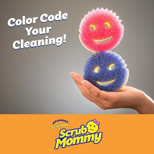 Scrub Daddy Scrub Daddy Scrub Mommy Sponges - Dish Scrubber + Non-Scratch Cleaning Sponges Kitchen, Bathroom + Multi-Surface Safe - Stain + Odor Resistant Dual-Sided Dish Sponges for Scrubbing (3 Count)