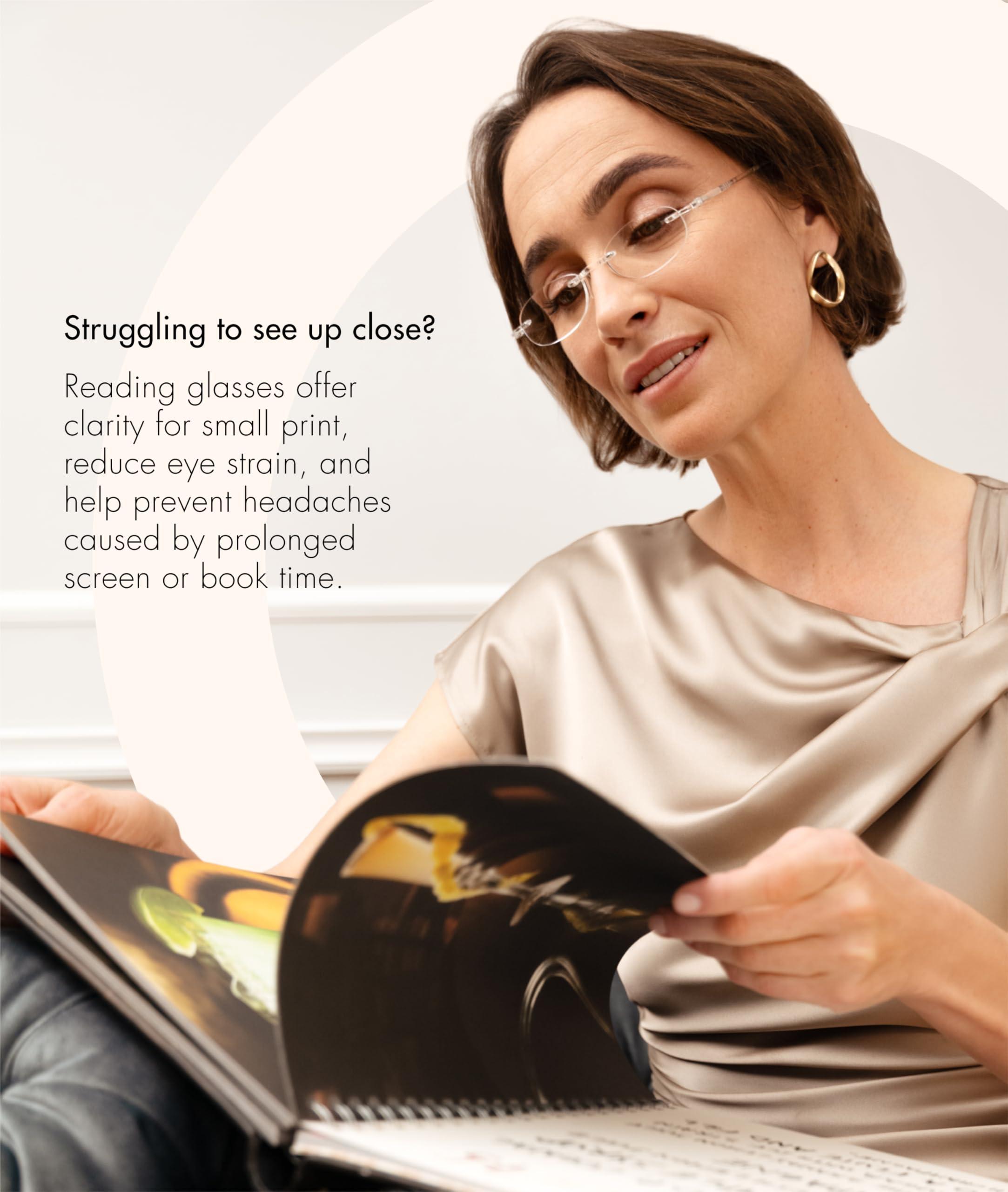 Scojo New York Scojo New York Gels Original Reading Glasses | 2x TORTOISE | Readers for Men & Women | Stylish, Scratch-Resistant Lenses