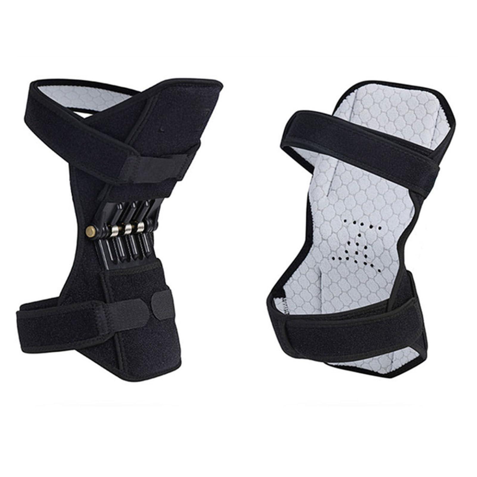 Brrnoo Brrnoo Knee Booster, Knee Brace Joint Support Spring Knee Stabilizer Pad, Power Knee Brace for weak Legs Old Cold Leg Sports Training Squat, Knee Climbing And Climbing Stairs