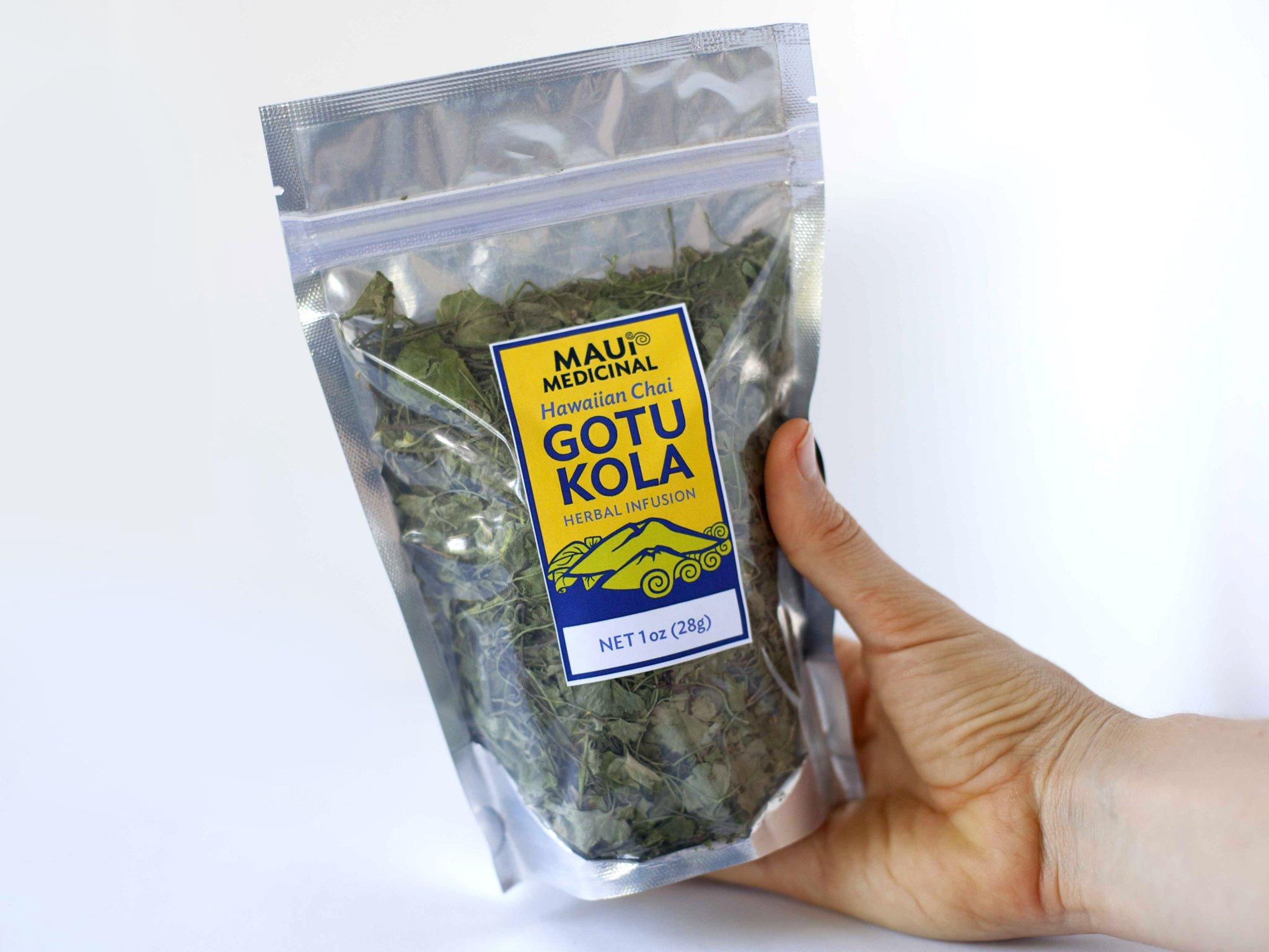 Maui Medicinal Herbs Gotu Kola \" Brahmi \" Leaf Plus \"Mauifarmacy Grown\" 3/4 oz. Leaves for Tea - USA