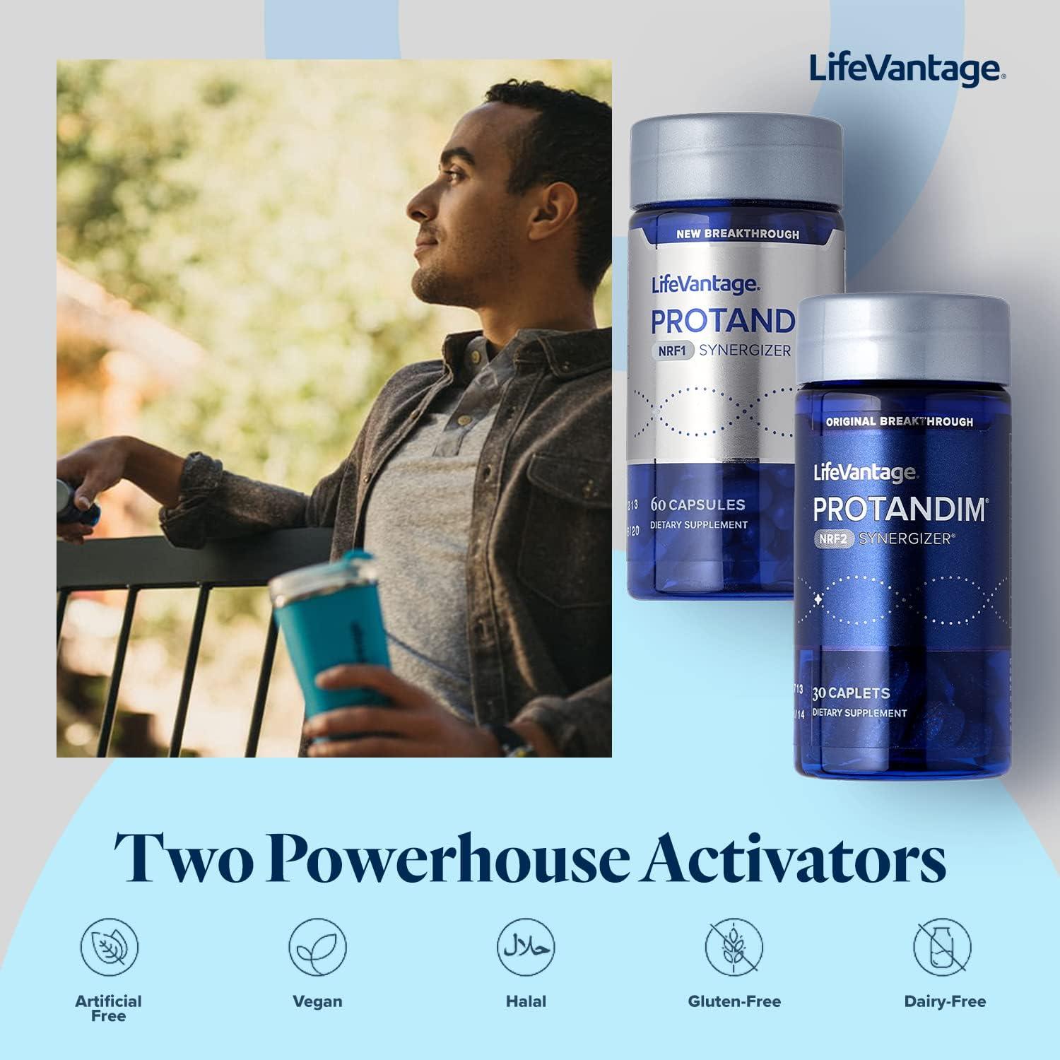 LifeVantage LifeVantage - Protandim Dual Synergizer - NRF1 Synergizer (60 Caps) + NRF2 Synergizer (30 Caps) - Mitochondrial and NRF2 Activator Supplement