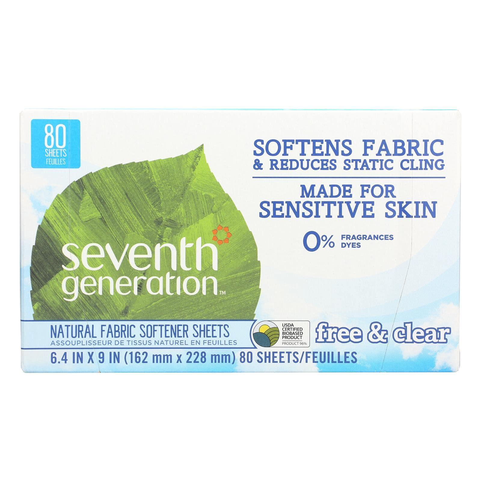 Seventh Generation Seventh Generation -Free and Clear Fabric Softener Sheets (12 boxes, 80 CT)
