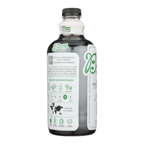 Bizzy Bizzy Cold Brew Coffee Organic Espresso Blend Unsweetened 48oz, green
