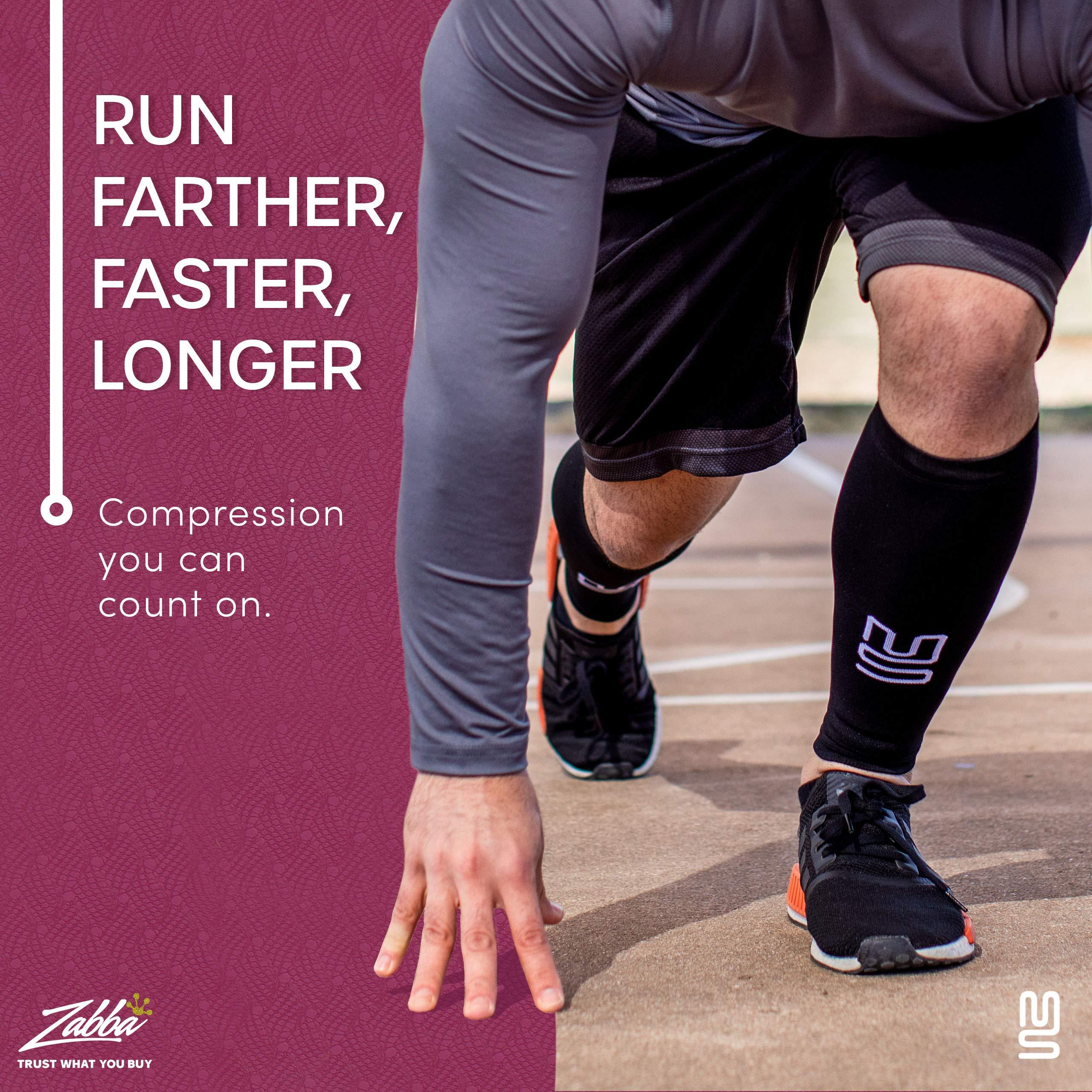 Modetro Sports Modetro Sports Calf Compression Sleeves - Leg Sleeves for Men and Women - Support Brace for Running Flights Shin Splints