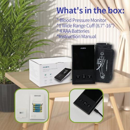 METIKO Blood Pressure Monitor Upper Arm, FSA HSA Digital Blood Pressure Machine for Home Use with Backlit LED Display, Portable BP Machine (Voice Broadcast) Large Adjustable Cuff 8.7\"-16.5\", 2x99 Readings