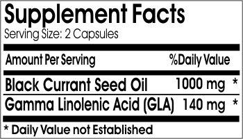PureControl Supplements Black Currant Seed Oil 1000mg // 90 Capsules // Pure // by PureControl Supplements