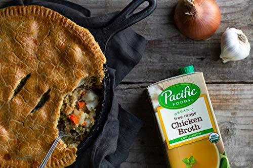 Pacific Natural Foods Pacific Broth, Chicken, Organic, Free Range, Low Sodium, 32 Oz. (Pack of 2)