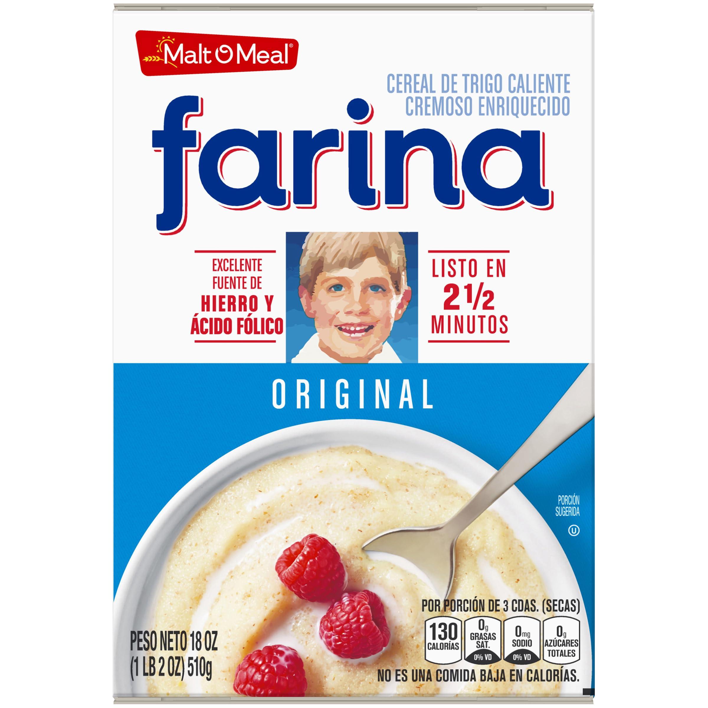 Malt-O-Meal Malt-O-Meal Farina, Original Farina Breakfast Cereal, Quick Cooking, 18 Ounce 1 count