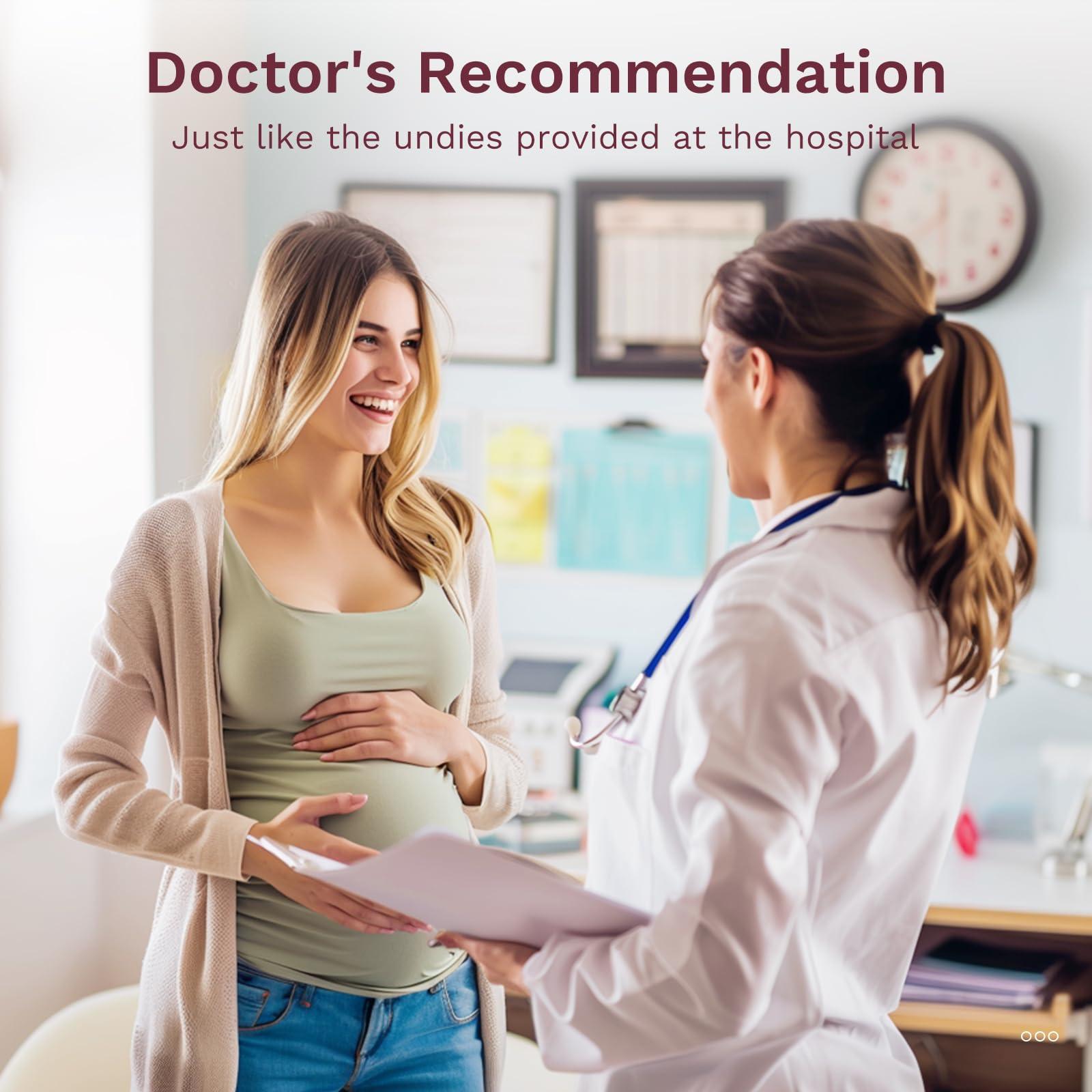 HANSILK HANSILK Mesh Postpartum Underwear 16 Counts High Waist Hospital Mesh Panties Postpartum Breathable,Delivery Post Surgical Recovery C-Section Underwear