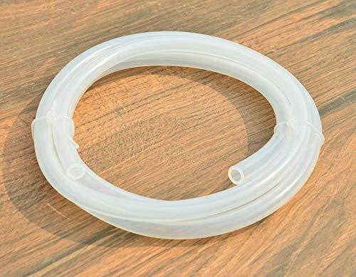 HEALTHANDWEALTH Platinum Cured Silicone Hose for 2 Quart and 1.5 Quart Stainless Steel Enema Can | 2 Meter Length Silicone Tube