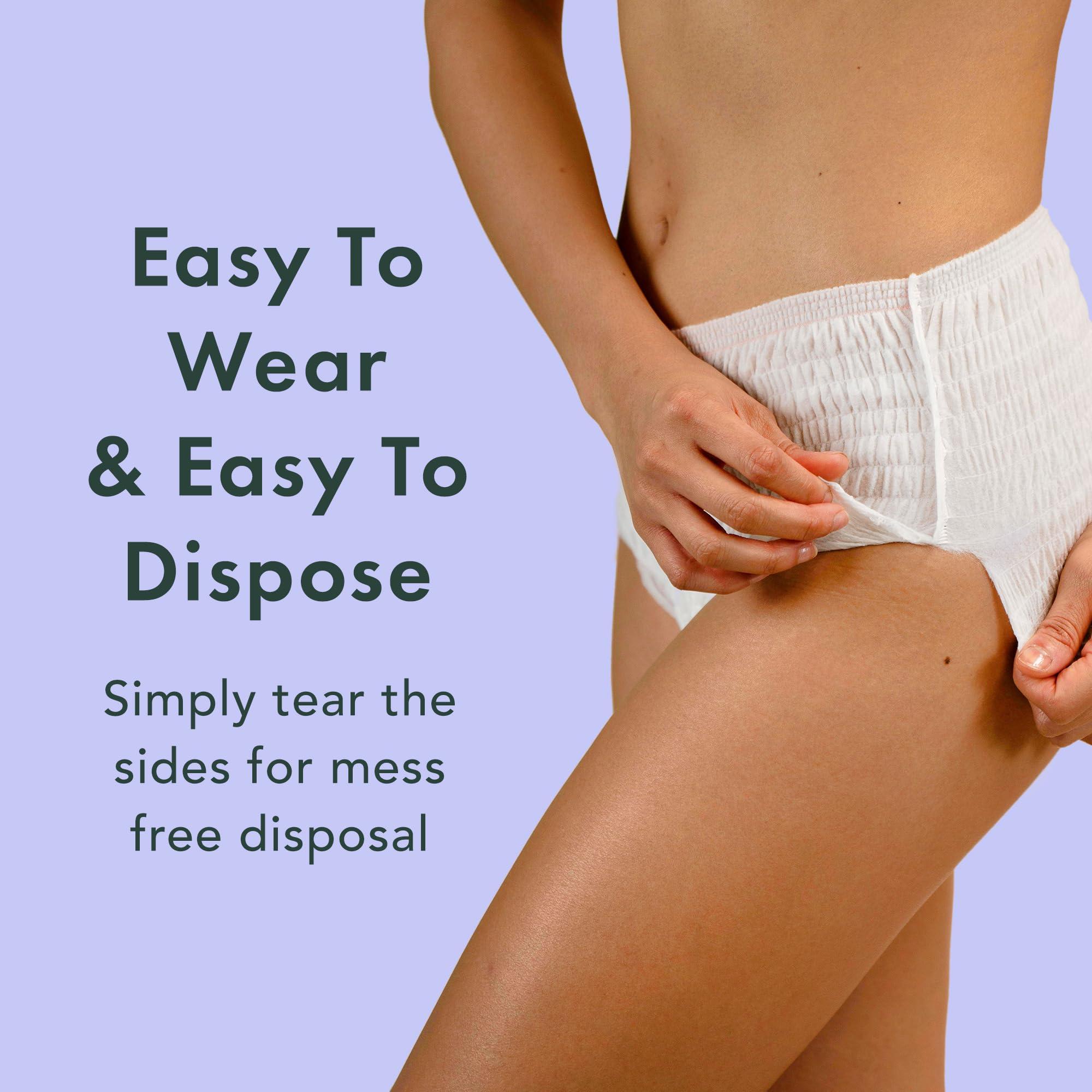 Rael Rael Bundle - Disposable Underwear (Size S-M, 10 Count) & PMS Supplement for Women (28 Capsules)