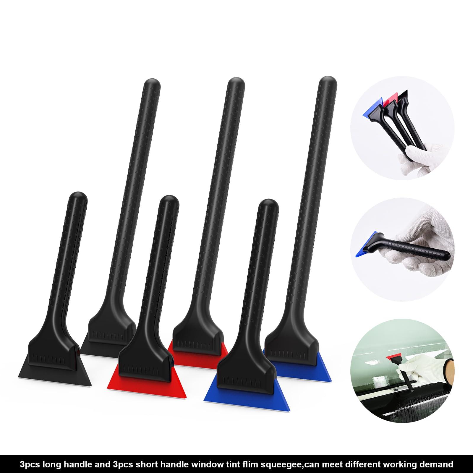 EHDIS EHDIS Small Squeegee 5 inch Rubber Window Tint Squeegee Window Tint Tools Mini Quarter Window Squeegee Kit