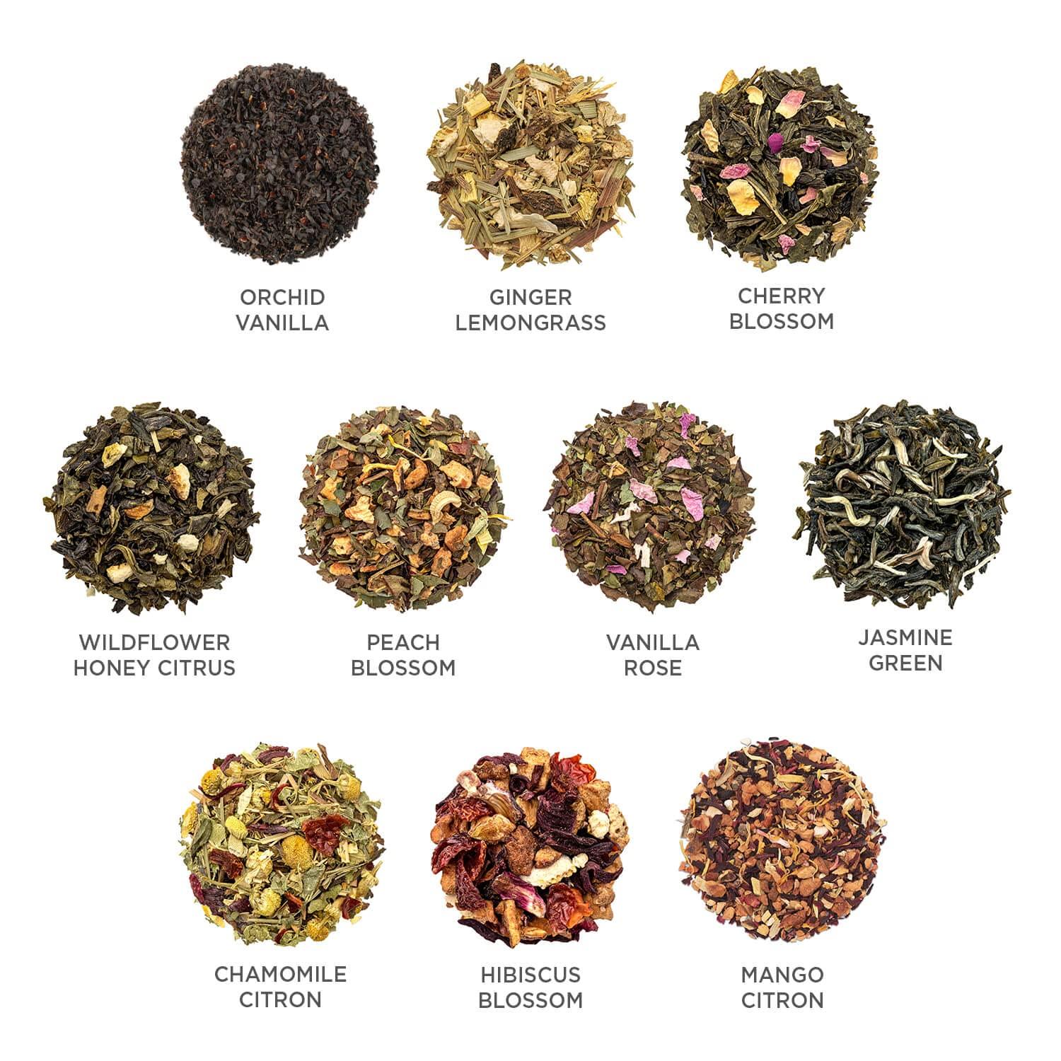 Tea Forte Tea Forte, Jubilee Presentation Sampler Gift Box, Pyramid Infusers With Organic Loose Leaf, Green, Black, White, Herbal Assorted Tea, 1 Count (Pack of 20)