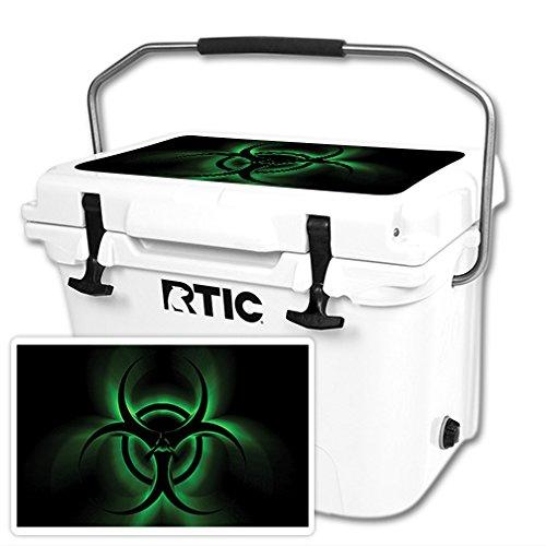 MIGHTY SKINS MightySkins Skin Compatible with RTIC 20 Cooler Lid (2016) Bio Glare | Protective, Durable, and Unique Vinyl Decal wrap Cover | Easy to Apply, Remove, and Change Styles | Made in The USA