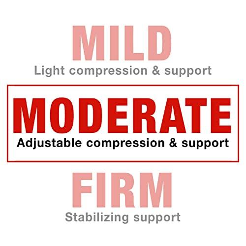 ACE ACE Brand Adjustable Compression Wrist Support, Moderate Support for Weak, Sore or Injured Joints, Wrist Support Conforms to Wrist, One Size Fits Most