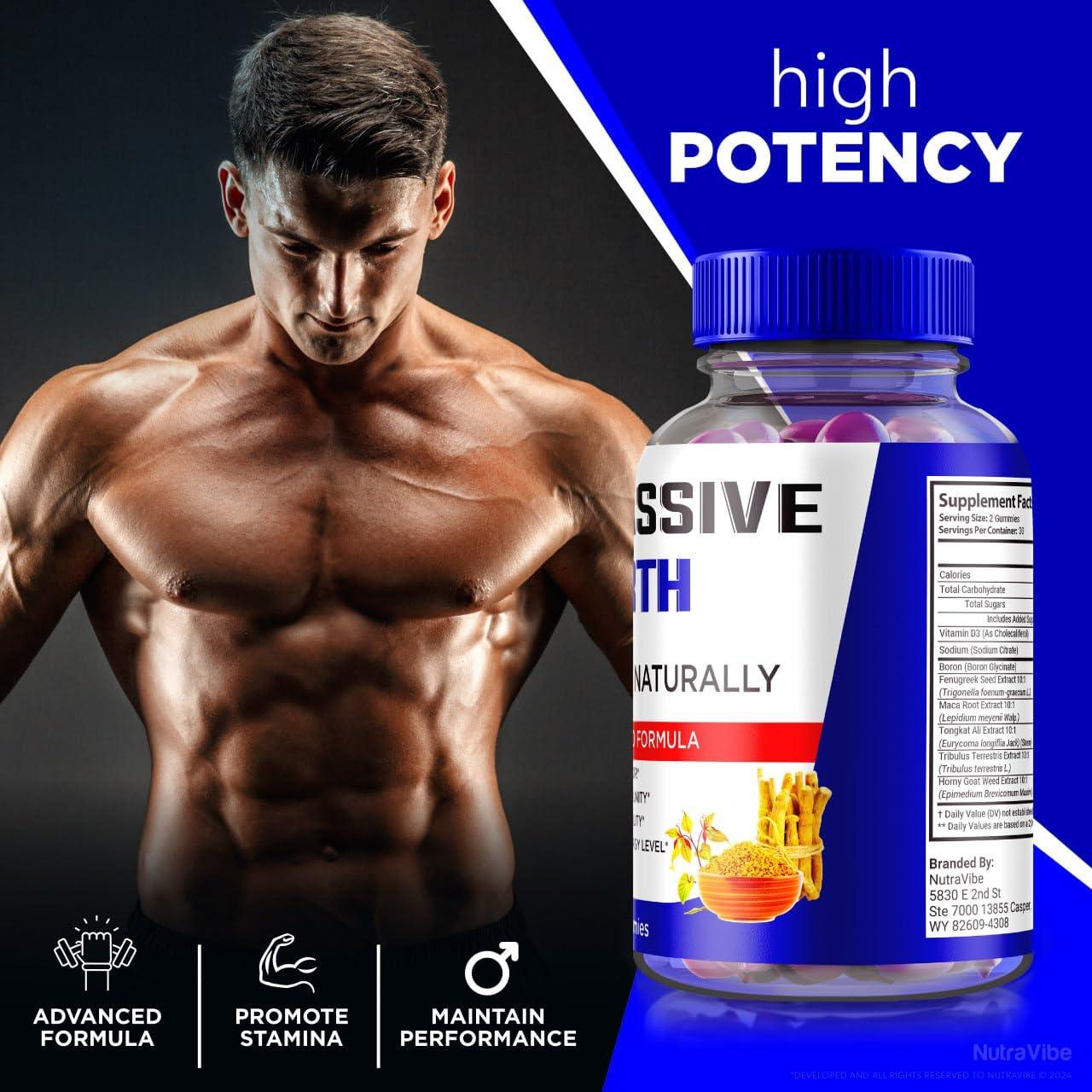 NutraRize Massive Girth Gummies, Official Massive Girth Growth Gummies, All Natural Supplement to Grow Naturally, MassiveGirth Performance Support Gummy, Massive Girth Gimmies Review (60 Gummies)