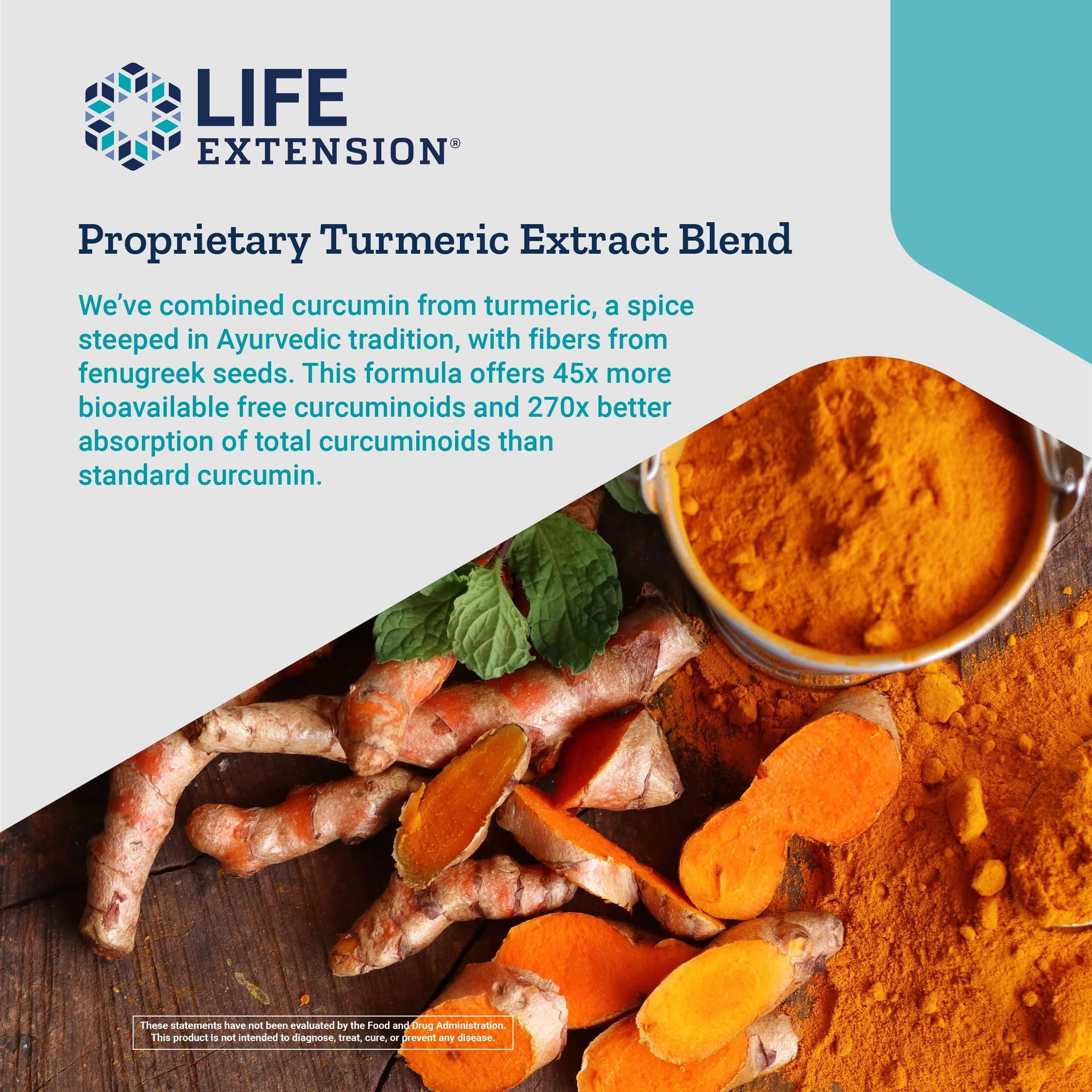 Life Extension Life Extension Curcumin Elite Turmeric Extract, 90 Caps (Pack of 2)