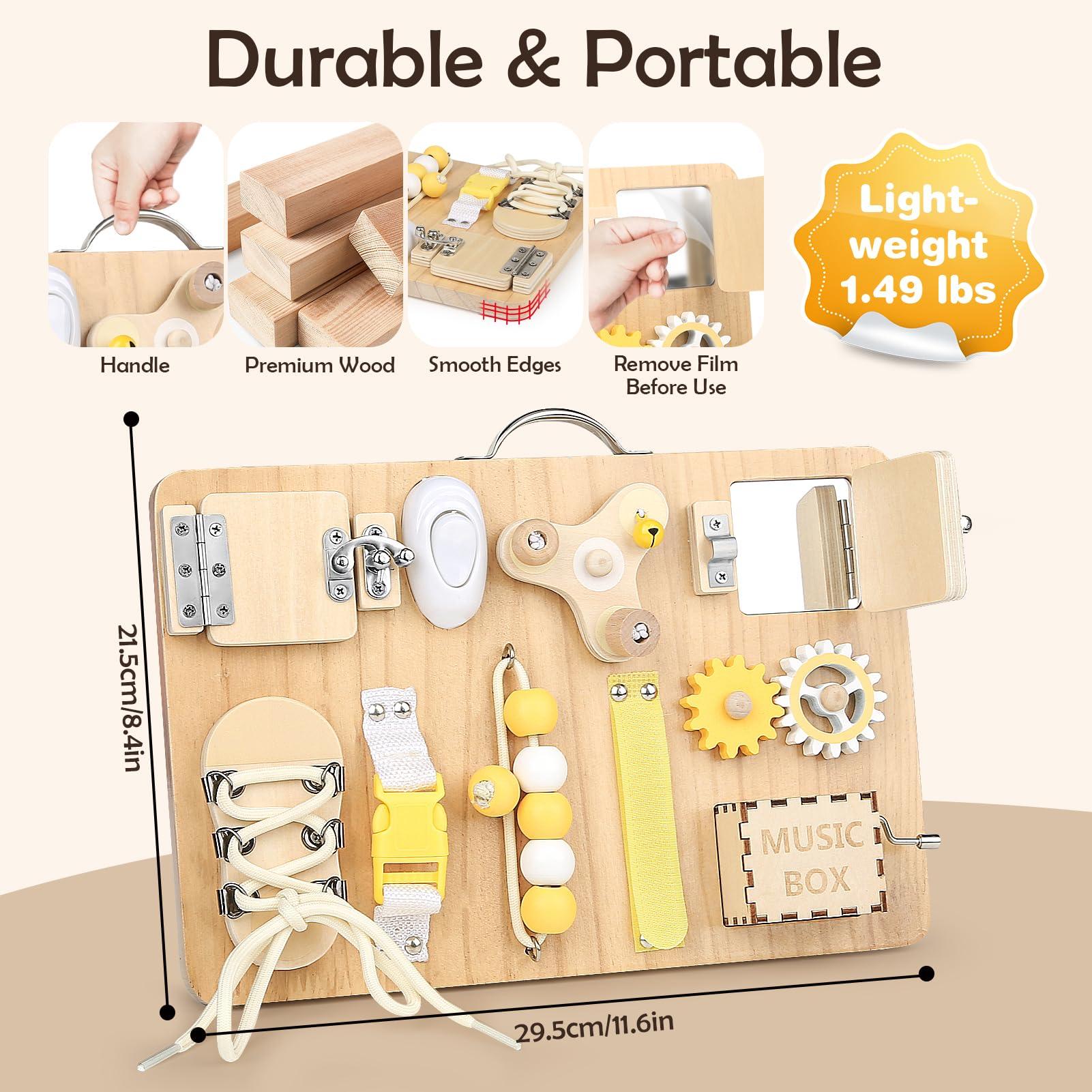 Joyreal Joyreal Fidget Busy Board for Adults with Dementia,Engaging Alzheimers Products & Dementia Activities for Seniors,Assistance Products Elderly Patients - Gift Toys for People with Alzheimers