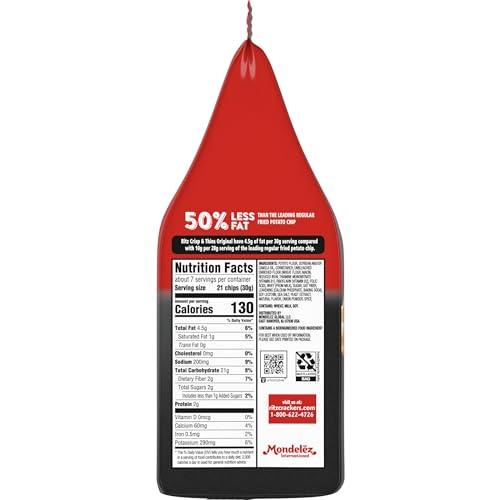 Ritz RITZ Crisp and Thins Original with Creamy Onion and Sea Salt Chips, 7.1 oz