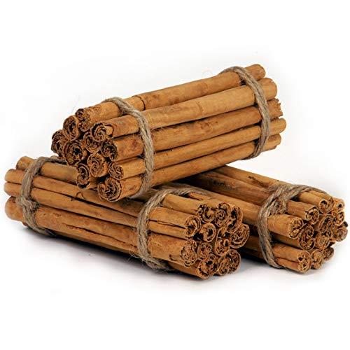 Elephant Chateau Ceylon's Finest True Alba Cinnamon (Canela Ceilan) | 6" Long Cinn Sticks | Fresh Harvest | Naturally Sweet Cinnamomum Zeylanicum (Verum) | Lanka Luxury Spices | 150 Grams (Approx 20-25 Quills)