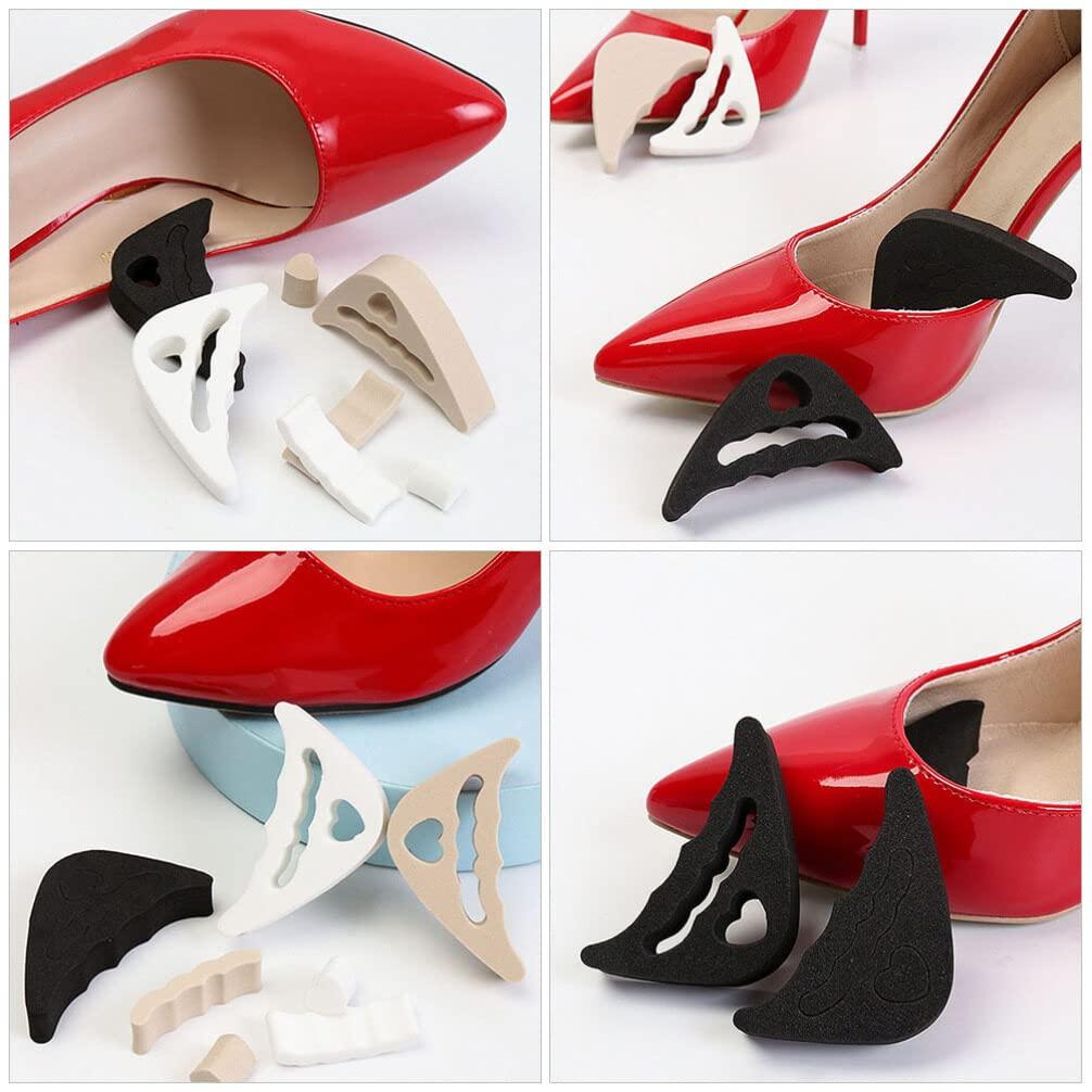 Beaupretty 6 Pairs Insole Shoe Toe Filler Inserts for High Heel Shoes Toe Inserts for Shoes Too Big Too Big Shoe Toe Plugs Toe Filler Inserts for Shoes Too Big Shoe Toe Inserts Shoe Filler
