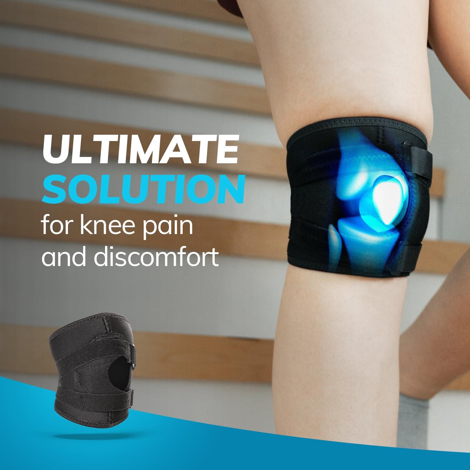 BraceAbility BraceAbility Short Patellar Tracking Knee Brace - Pull-On Running, Exercise, Athletic Support Stabilizer for Post Kneecap Dislocation, Tendonitis, Patellofemoral Pain and MCL/LCL Injuries (Small)