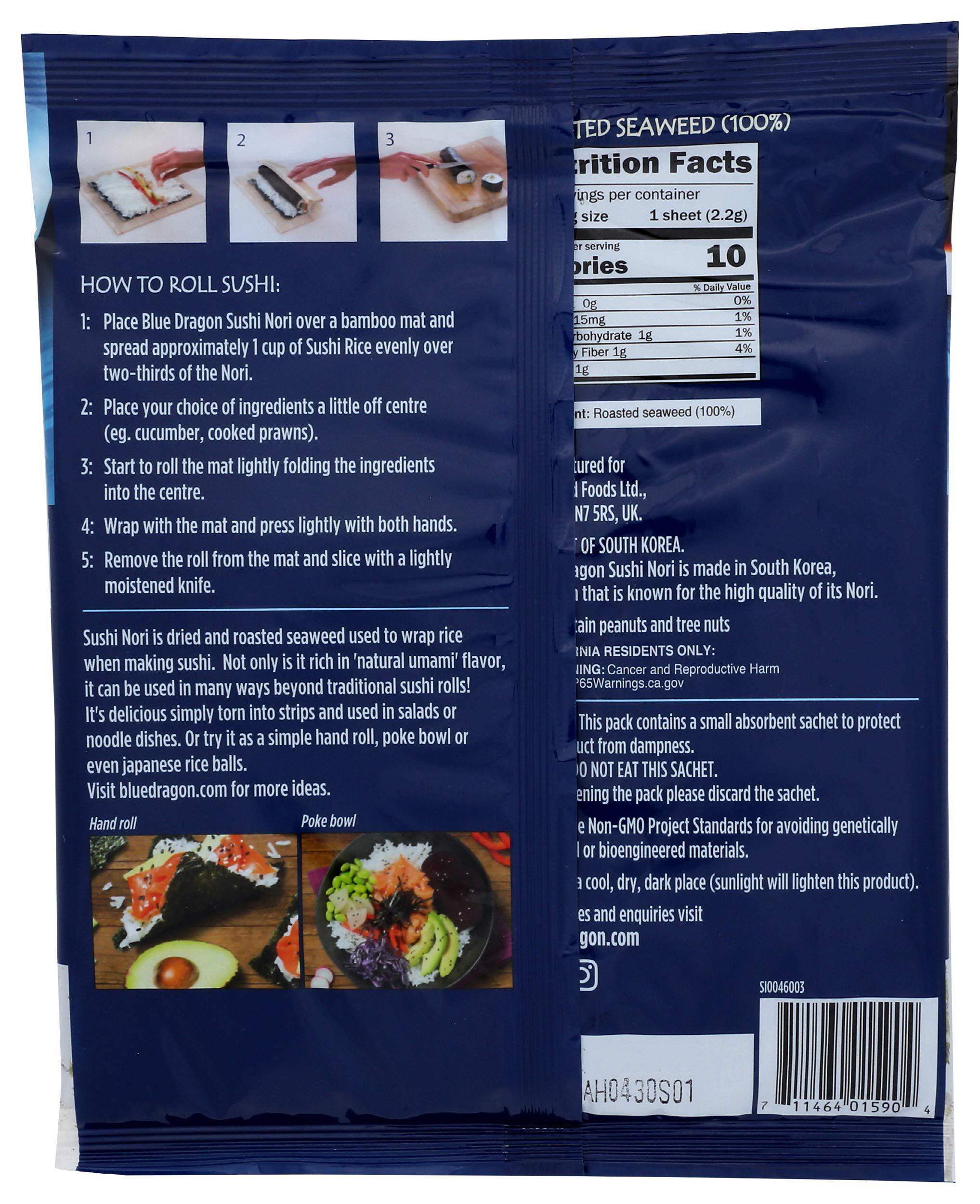 Blue Dragon Blue Dragon Sushi Nori, 0.77 Oz
