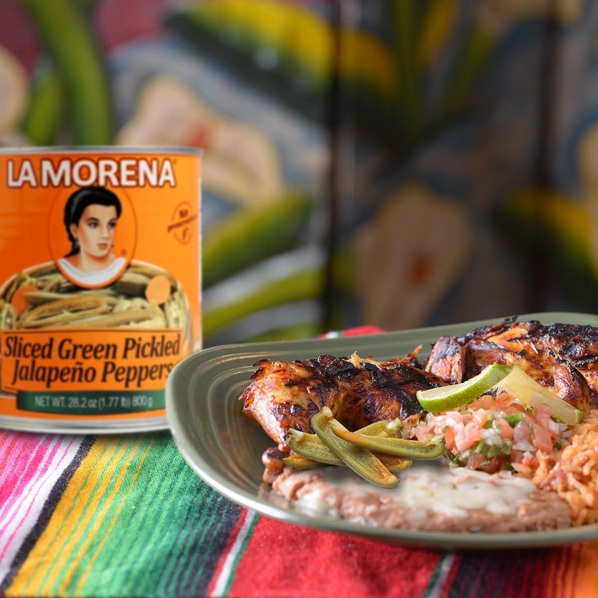 La Morena La Morena Sliced Jalapeo Peppers, 28oz (1 unit) (Pack of 5)