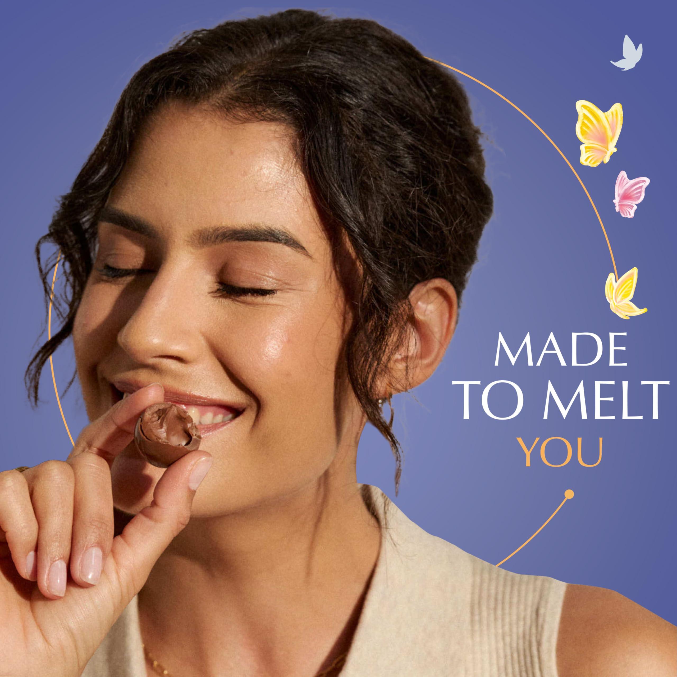 Lindt Lindt LINDOR Easter Blueberries & Cream White Chocolate Truffles, White Chocolate Candy With Blueberries and Cream Truffle Filling, 19.0 oz. Bag