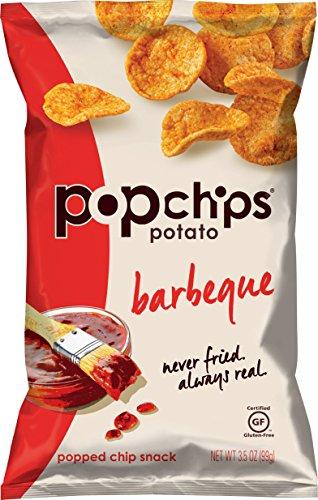 popchips Popchips Potato Chips, BBQ Potato Chips, 6 Count (3.5 oz Bags), Gluten Free Potato Chips, Low Fat, No Artificial Flavoring, Kosher