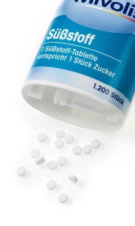 Mivolis dm Mivolis Sweetener Tablets, Gluten and Colour-Free, Vegan 1.200 St., 72 g /2,54 Oz.(Pack of 1)