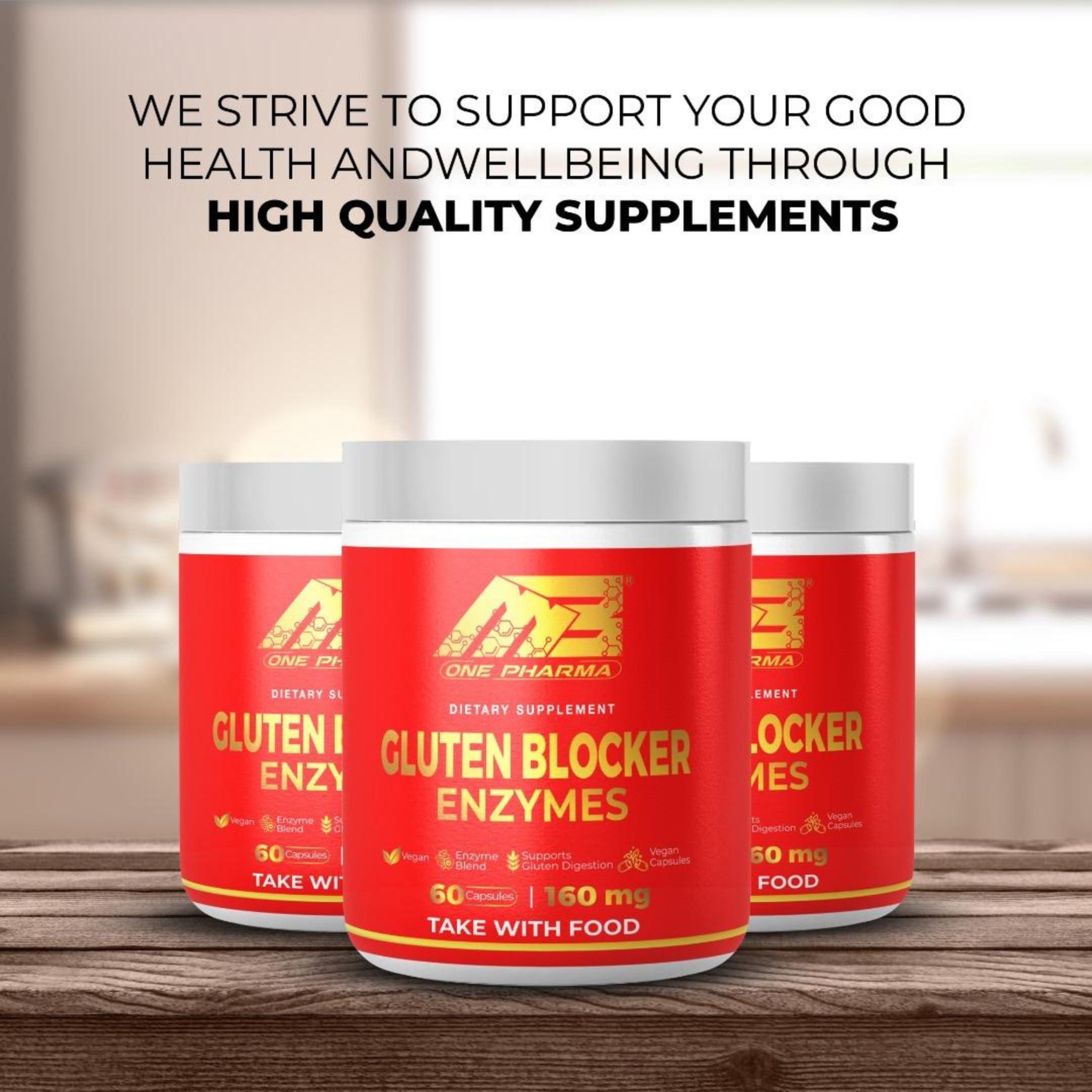 MB One Pharma MB One Pharma Digestive Multi Enzyme Ultra Blend Support Gluten Digestive, Supplement for Gut Health Support, Nutrient Absorption (60 Day Supply) for Digestive Health, Vegetarian