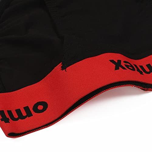 Omtex Omtex Rio Back Covered Supporter for Men with Cup Pocket, Ideal for Workout and Sports Quick Dry Moisture Wicking Underwear - Red - Large