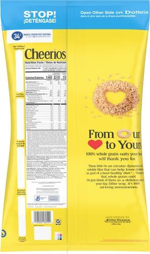 Cheerios Big G Cereal Original Cheerios Gluten Free Cereal, 28 OZ Resealable Bag