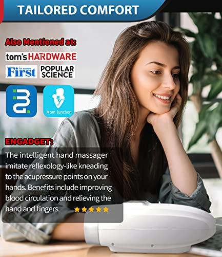 WeGuard WeGuard Hand Massager Hand Massager for Arthritis and Carpal Tunnel Wrest, Finger and Hand Massager with Heat and Compression 5 Massage Modes Arthiritis Pain Relief for Hands