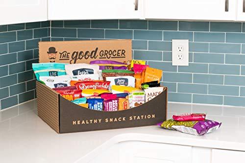 The Good Grocer Healthy Snack Station™ (70 Count) by The Good Grocer - Office Snacks, School Lunches, Variety Pack (Includes Display Box)