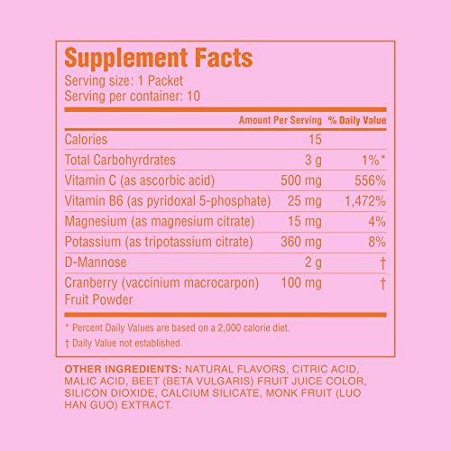 Cheeky Bonsai Cheeky Bonsai Bye Bye UTI Urinary Tract Support Health Powder Drink Mix | 10 Packets | Hibiscus Lemonade Flavor - Support Healthy Urinary Tract, Fast Acting, Simply Mix With Water