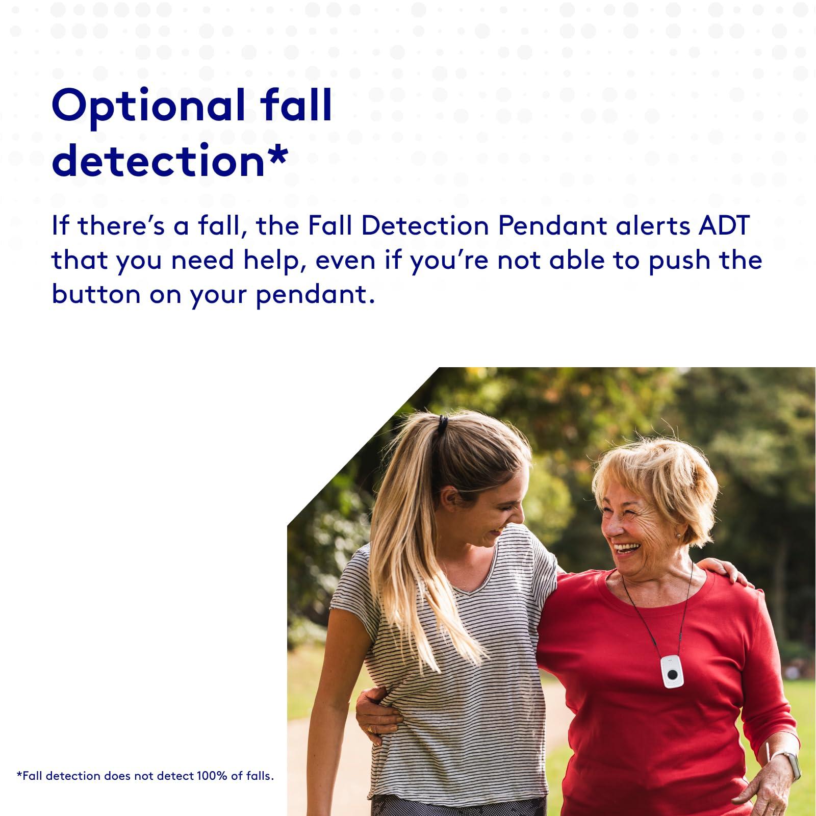 ADT ADT - On-The-Go Mobile Medical Alert System for Seniors - GPS Capabilities, Included Waterproof Wearable Panic Button, 24/7 U.S. Based Monitoring (White Wristband)