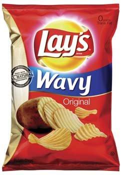 Lay\'s Lay\'s Wavy Original Potato Chips 10.5 oz (Pack of 6)