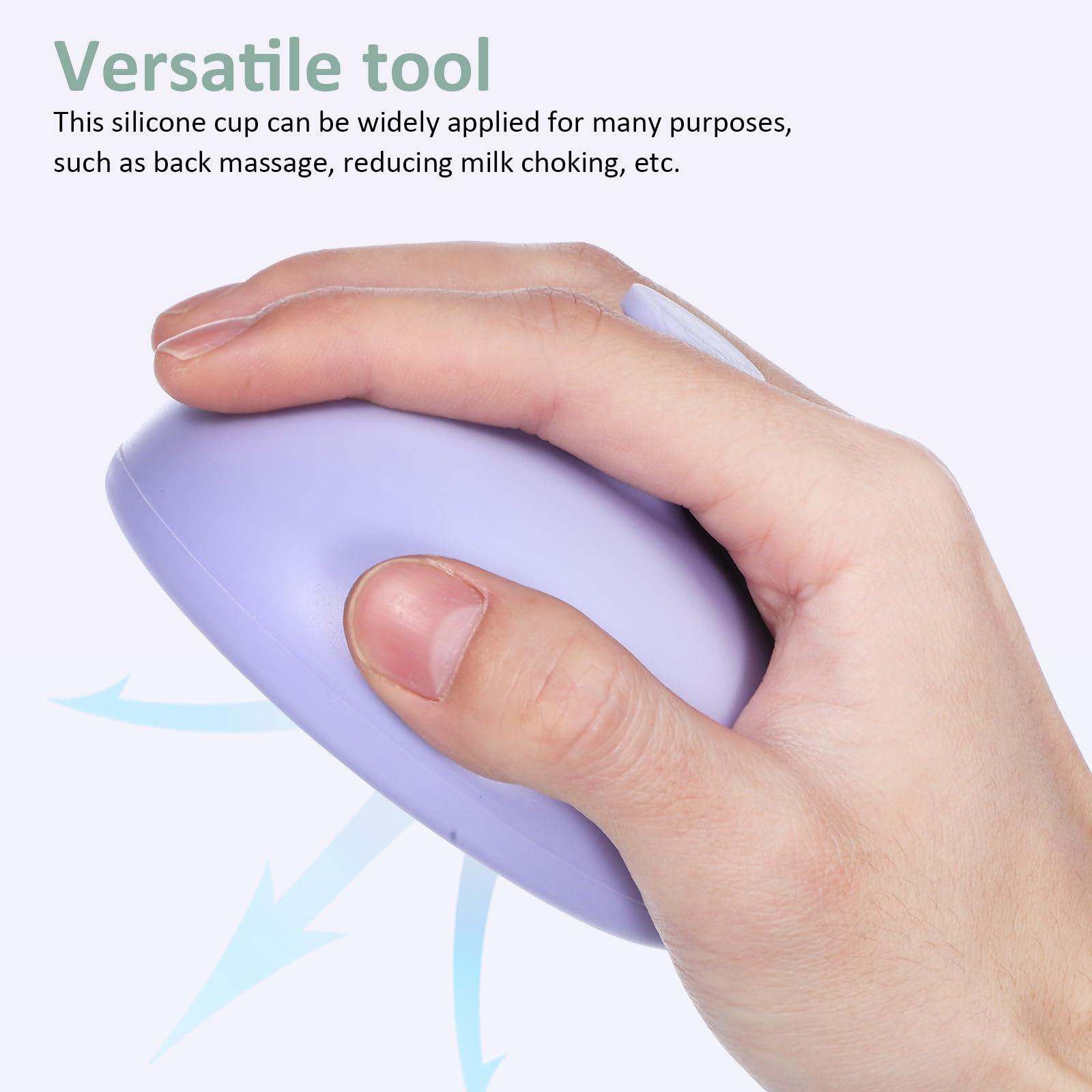 Healifty Healifty 4pcs Palm Chest Percussion Cup Sputum Remover Physical Therapy Aids Pressure Drum Massager Phlegm Mucus Flutter Remover for Patients Elders Infant